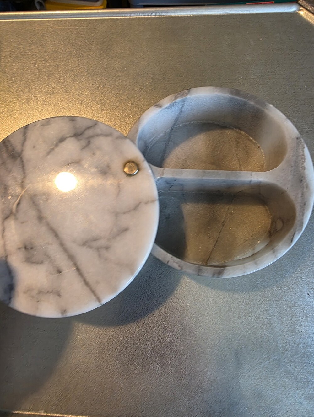 Round Marble Salt Cellar